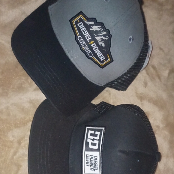 Diesel Power Black and Gray Caps - Picture 1 of 8